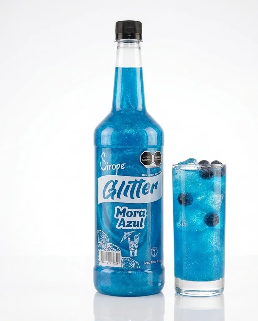 GLITTER MORA AZUL