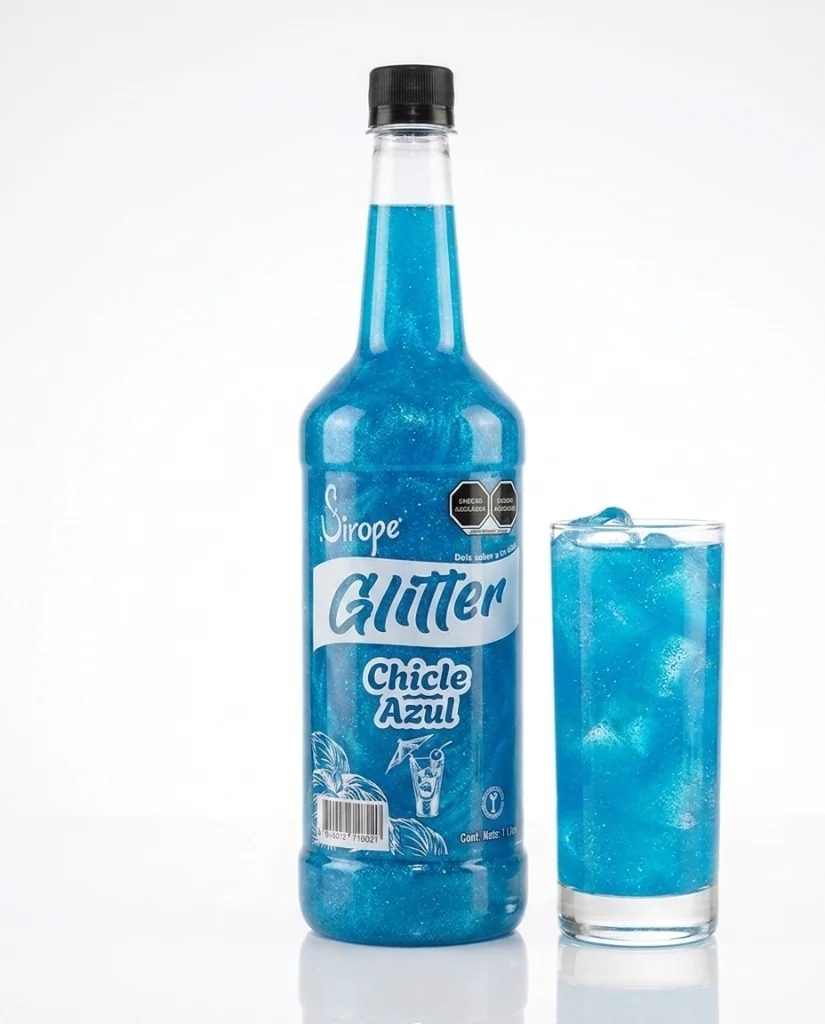 GLITTER CHICLE AZUL