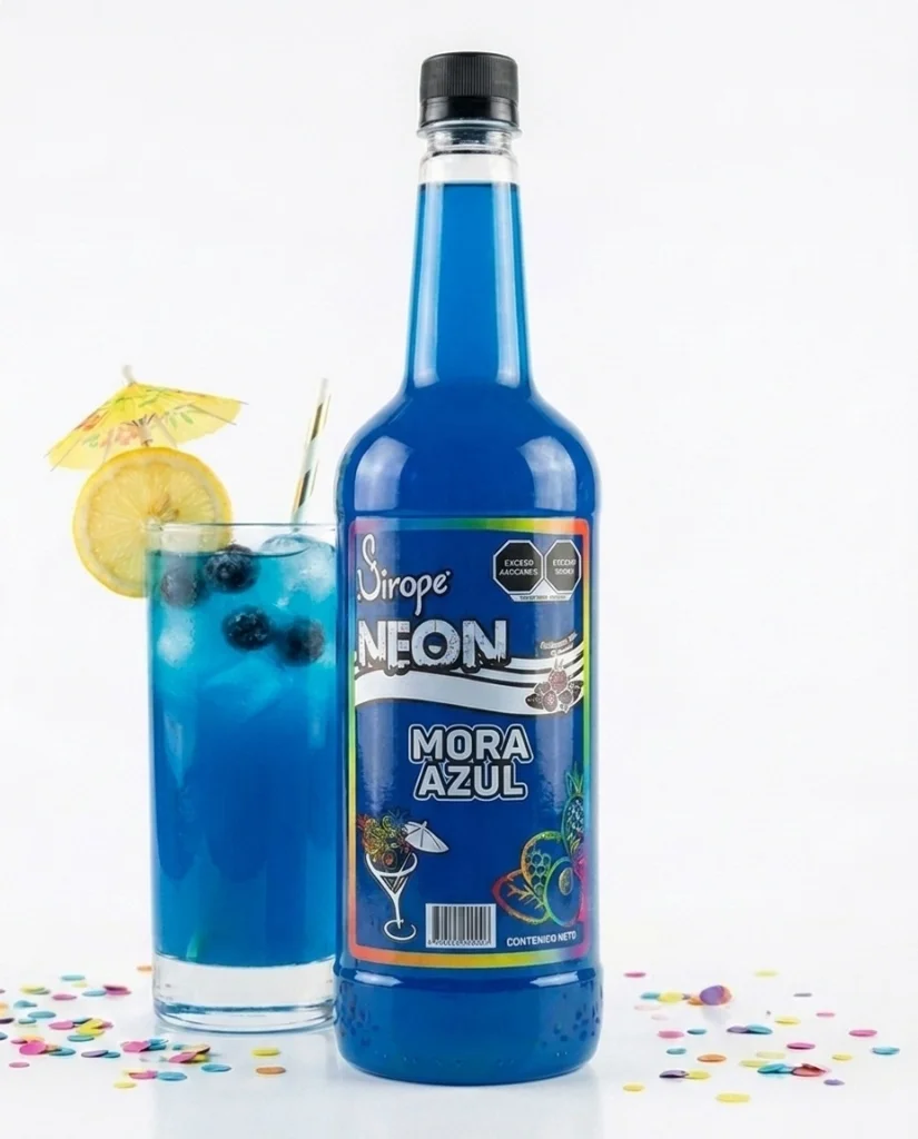 NEÓN MORA AZUL